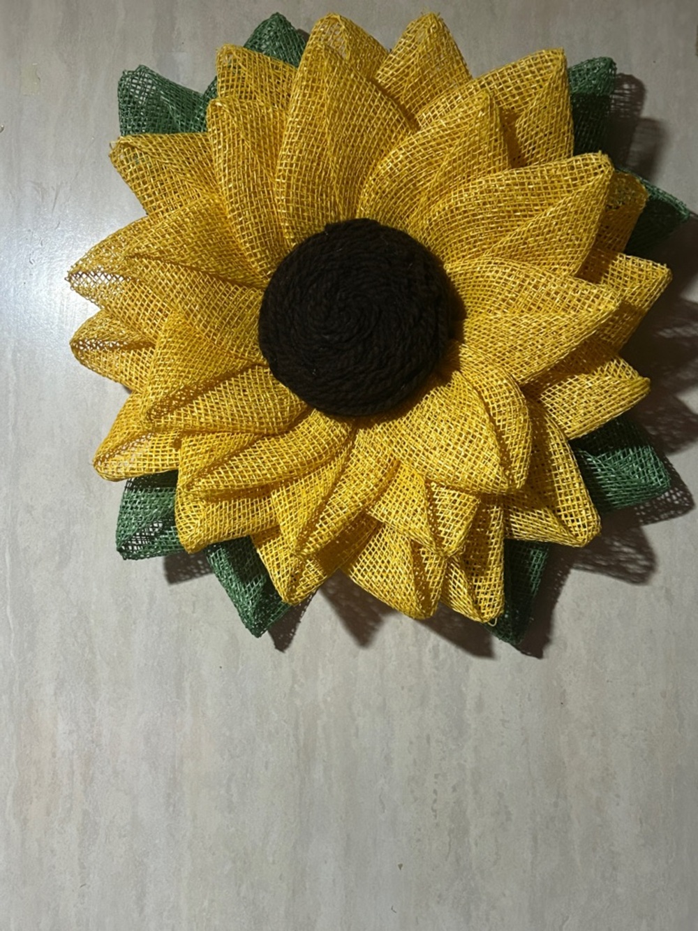 Handmade Sunflower Wall Decor - Yellow & Green